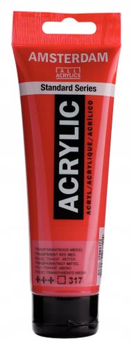 Farba AMSTERDAM 120ml 317 - TRANSPARENT RED MEDIUM na Arena.pl