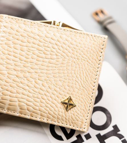 elegancki, mały portfel damski na bigiel i zatrzask - milano design na Arena.pl