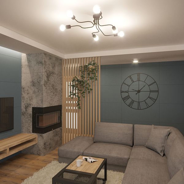 Żyrandol VECTOR 6 biały zdjęcie 4