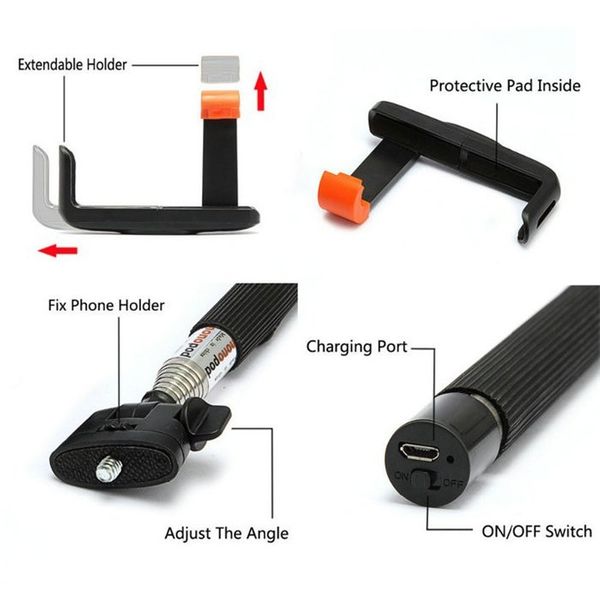 SELFIE BLUETOOTH UCHWYT MONOPOD SELFIESTICK KIJEK zdjęcie 7