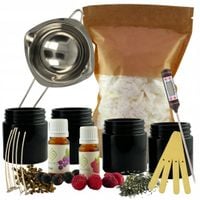 Zestaw prezentowy do robienia 4 swiec sojowych DIY