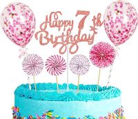 topper na tort na urodziny roczek balony dekoracje