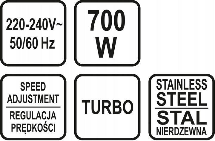 BLENDER RĘCZNY WIELOFUNKCYJNY MALAKSER 700W TURBO zdjęcie 7