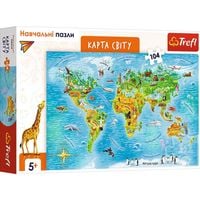 puzzle 104 mapa świata wersja ukraińska 15566