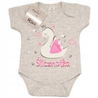 BODY r.98 SZARE wzór 667 ŚLICZNOTKA łabędź