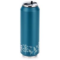 Kubek Termiczny Puszka Termos Bidon na Napoje Ciepłe Zimne Niebieski 0,7L