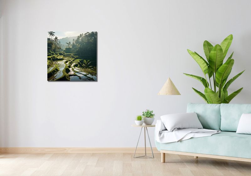 Obraz 60x60cm Zielone Sanktuarium zdjęcie 2