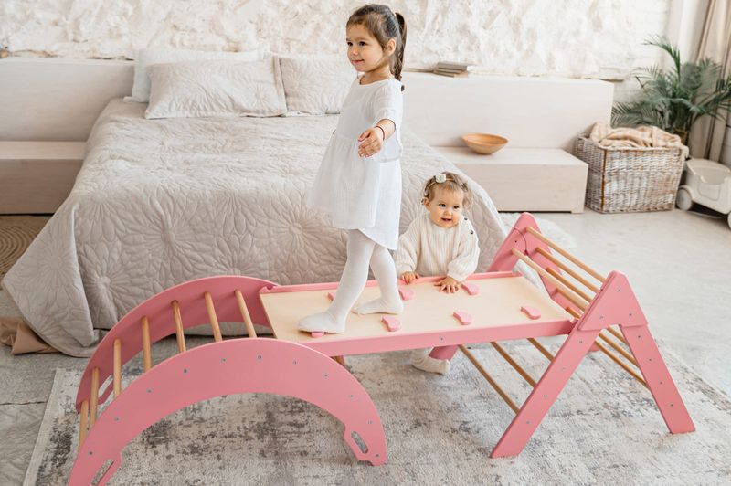 domowy plac zabaw Moon Max różowy zdjęcie 2