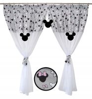 FIRANKA dziecięca Myszka Minnie zawieszki 300x160 różowe na szarym tle