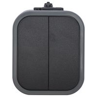 b2 łącznik podwójny n/t ip54 szary/czarny - e+9001570