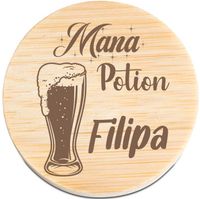 OTWIERACZ do piwa DREWNIANY personalizacja z grawerem mana potion / eliksir
