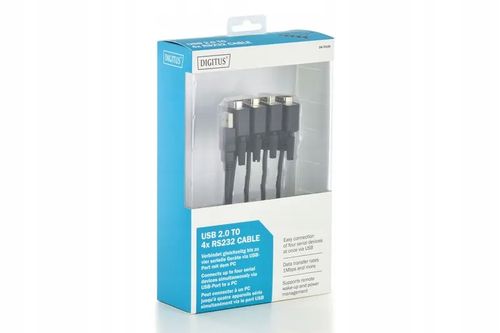 Konwerter USB 2.0 DIGITUS DA-70159 4xRS232, 1,5m na Arena.pl