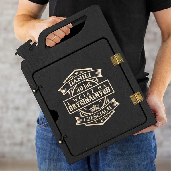 KANISTER BAREK dla FACETA prezent URODZINY +GRAWER zdjęcie 2