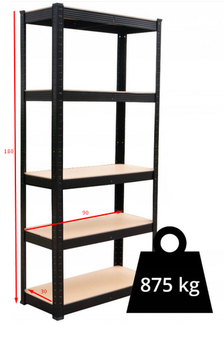 Regał Magazynowe P9030 CZARNY na Arena.pl
