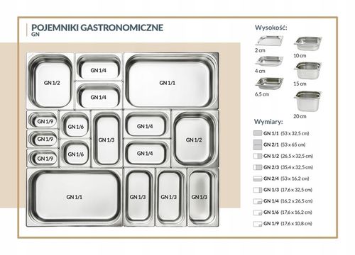 POJEMNIK STALOWY EKO GN 1/1 150 MM FORGAST FG06116 na Arena.pl