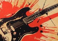 Plakat 100x70cm Gitara Elektryczna