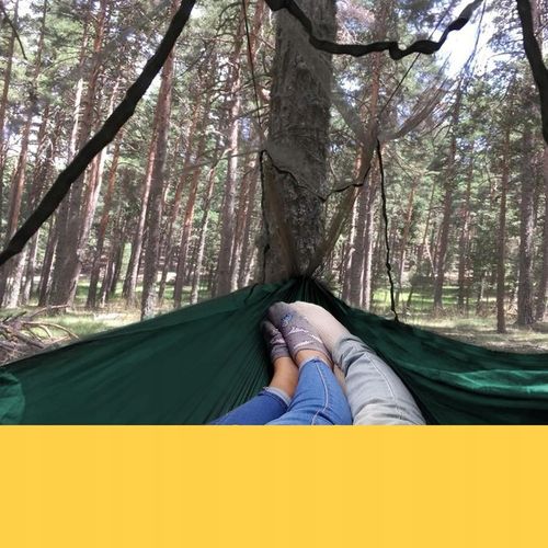 HAMAK KEMPINGOWY Z MOSKITIERĄ, HAMAK PODRÓŻNY DO UŻYTKU NA ZEWNĄTRZ, 270 CM na Arena.pl