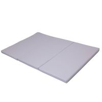 materac gimnastyczny Satellite PU 150x100x5 cm - trzyczęściowy szary