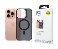 Etui plecki 3mk Smoke MagCase Czarne do Apple iPhone 16 Pro