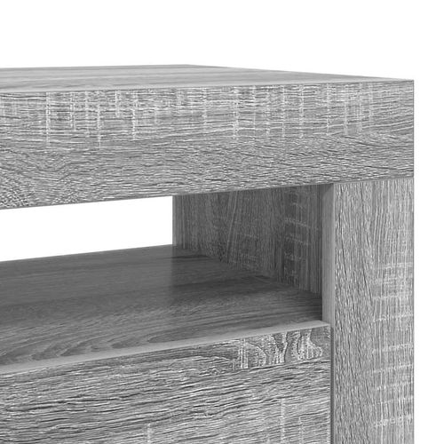 Szafka pod TV z LED, szary dąb sonoma, 120x35x40 cm na Arena.pl