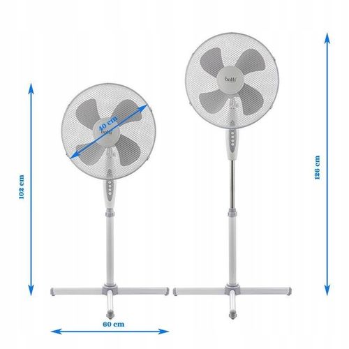 WENTYLATOR podłogowy biały Botti Stellar 40cm na Arena.pl
