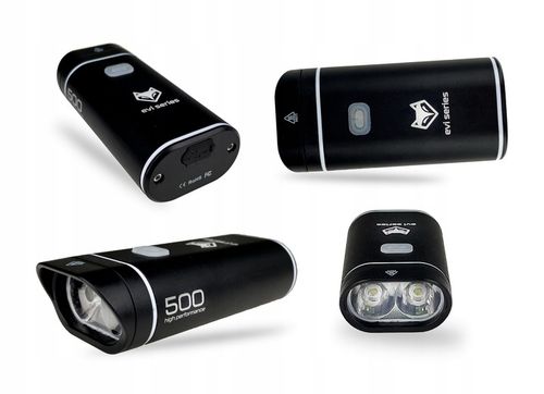 Lampka rowerowa mocna światło PRZÓD TYŁ na kierownice iLIGHT USB ZESTAW na Arena.pl