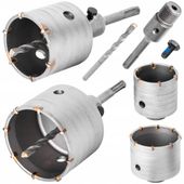 Otwornica koronka frez do betonu sds+ plus otwornice pod puszkę 65mm + 80mm
