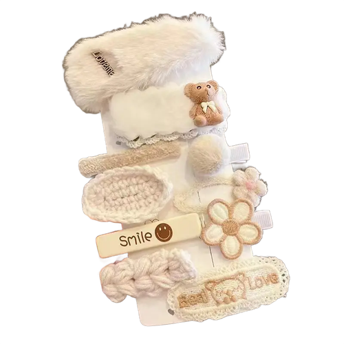 Komplet spinek, wsuwek do włosów Dziewczęcy Beż typ XIX na Arena.pl