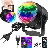 PROJEKTOR DYSKOTEKOWY KULA DISCO REFLEKTOR LED RGB SCENICZNY ŚWIATŁA