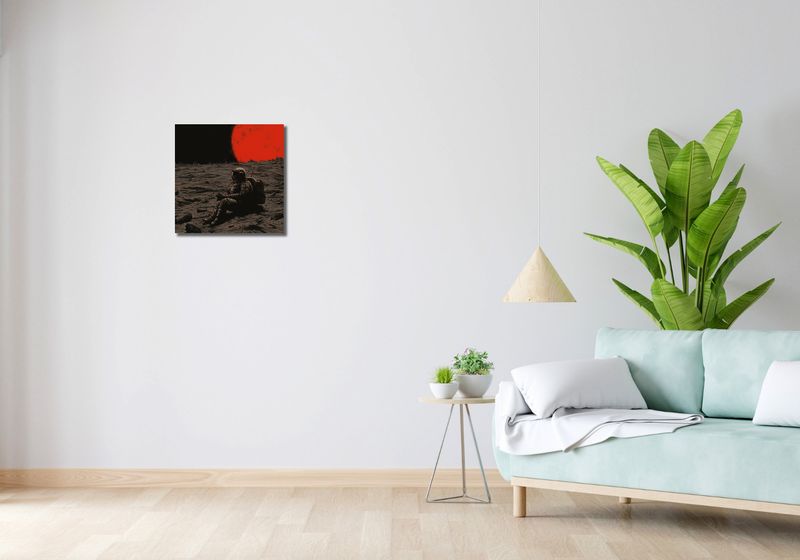 Obraz 40x40cm Samotność w Kosmosie zdjęcie 2