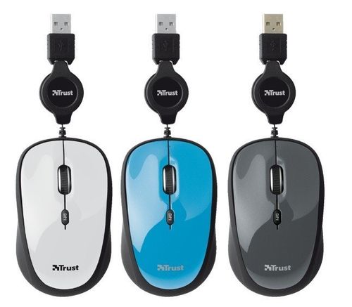 Yvi Retractable Mouse - blue na Arena.pl