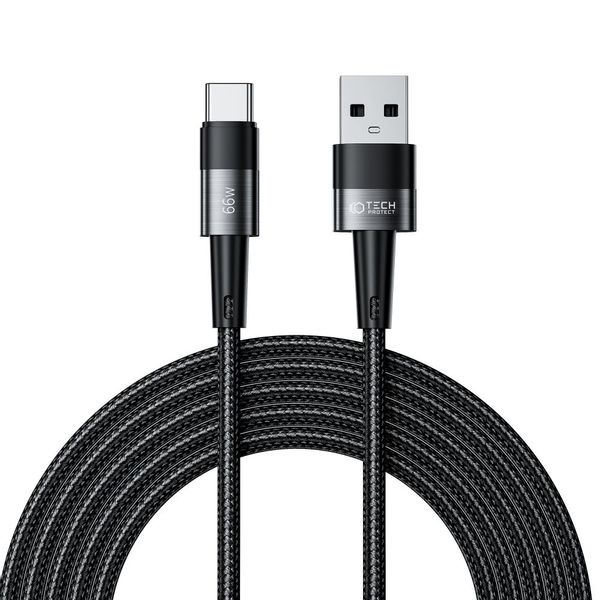 TECH-PROTECT ULTRABOOST TYPE-C CABLE 66W/6A 300CM GREY zdjęcie 1