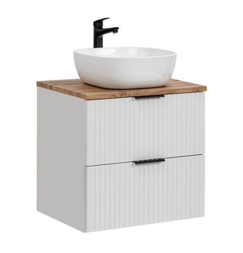 Szafka Wisząca 60cm z Blatem Umywalką Biała SET -ADW B 60CM UN 6252 ADI CMD na Arena.pl