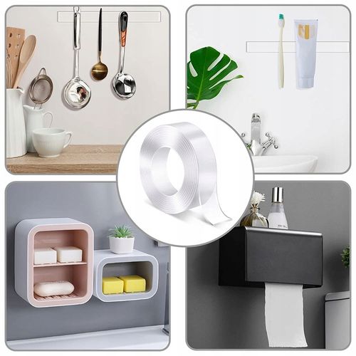 DWUSTRONNA TAŚMA NANO WIELOKROTNEGO UŻYTKU MOCNA na Arena.pl