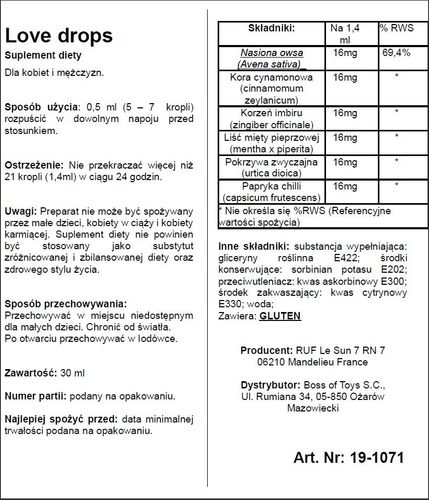 supl.diety love drops 20 ml na Arena.pl