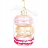 BOMBKA SZKLANA NA CHOINKĘ MAKARONIKI CIASTECZKA SŁODYCZE PREZENT NA ŚWIĘTA