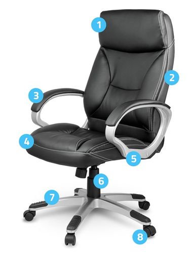 FOTEL BIUROWY OBROTOWY KRZESŁO BIUROWE SOFOTEL na Arena.pl