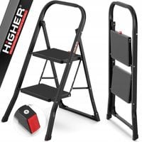 Drabina domowa lekka składana stalowa drabinka schodki 2 stopnie