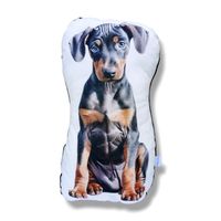 Poduszka piesek przytulanka maskotka z psem pluszowy pies doberman