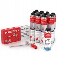 Zestaw - Piana Pianka Montażowa Pistoletowa zimowa Niskoprężna PRO ECO 750