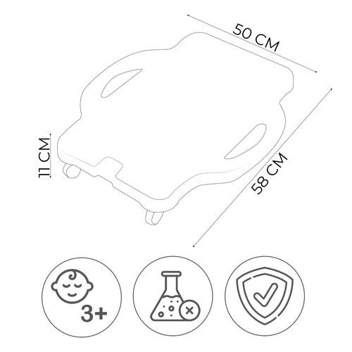 jeździk plastikowy Big Bear - pomarańczowy na Arena.pl