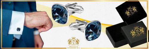 Spinki do Mankietów Koszuli Srebrne Stal Szlachetna 316L Prezent dla Niego na Arena.pl