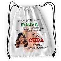 Plecak Dla Synowej Sportowy Szkolny Worek Torba Z Nadrukiem Ze Zdjęciem