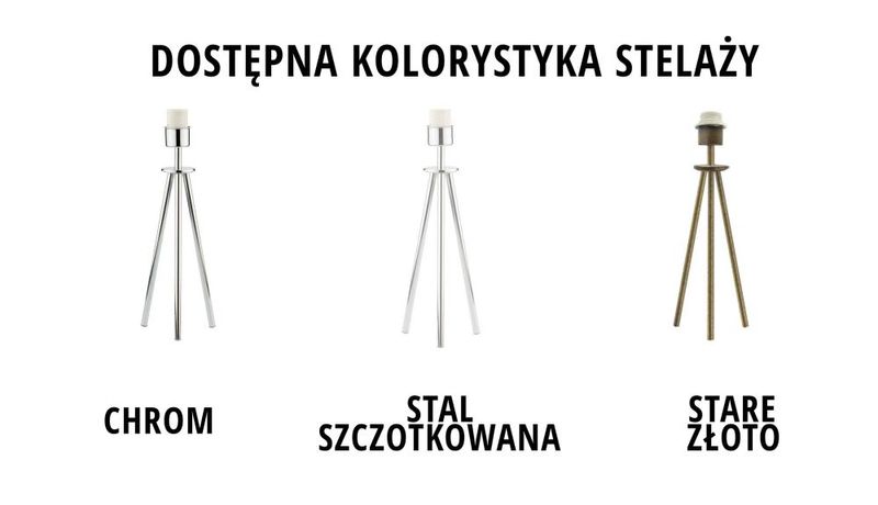 Lampka stołowa na 3 nogach SOVETO z abażurem w kształcie diamentu zdjęcie 2