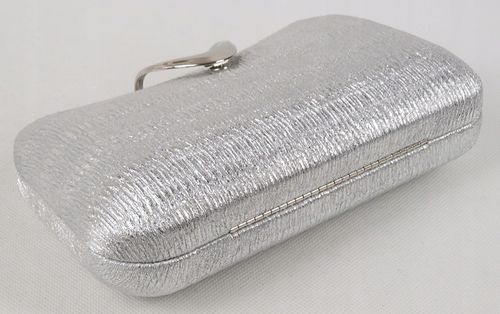 Torebka kopertówka puzderko wieczorowa elegancka wizytowa srebrna na Arena.pl