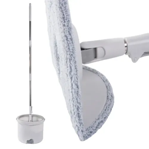 Mop obrotowy rotacyjny 360 spin wiadro zestaw 2x nakładki mikrofibra na Arena.pl