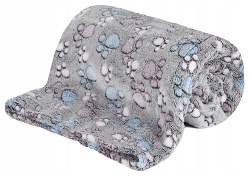 koc polarowy 100x70 cm łapy ciemne na Arena.pl