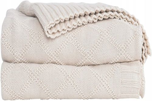 KOC CZYSTA BAWEŁNA 180cm wzór WAFEL LOFT DLA ALERGIKÓW NA PREZENT ŚWIĘTA na Arena.pl