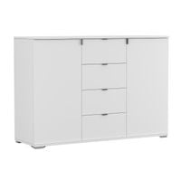Komoda LARA 135 x 44 x 93 szuflady biała PRODUCENT