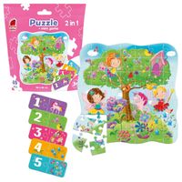 mini gra edukacyjna puzzle wróżki 49 el. saszetka rk1140-02